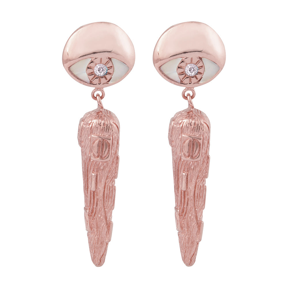 Adele Drop Earrings Rosegold