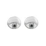 Adele Eye Studs Rhodium