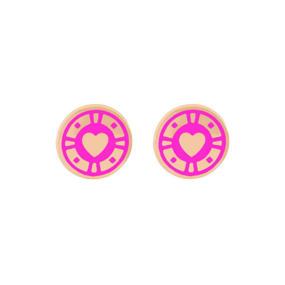 Casino Studs Hot Pink
