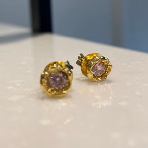 Pink Tosca studs